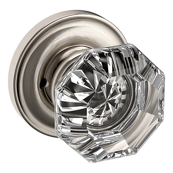 Baldwin - Estate Collection - Knobs & Levers - 5080 Filmore Door Knob w/ 5048 Rose (Pre-Configured)