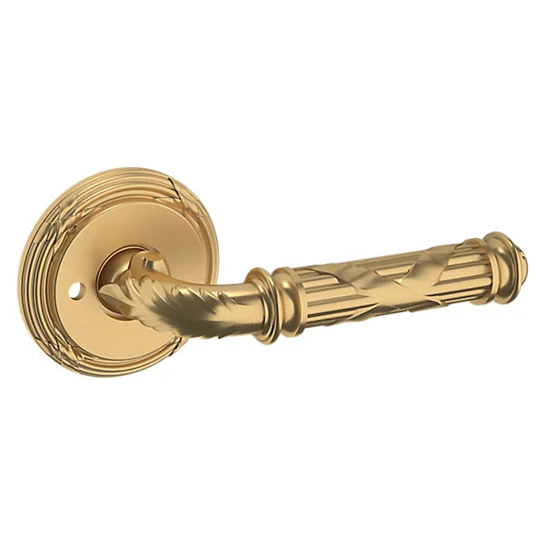 Baldwin - Estate Collection - Knobs & Levers - 5122 Edinburgh Door Lever w/ 5021 Rose (Pre-Configured)