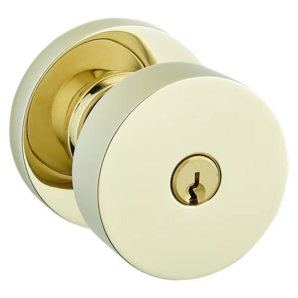 Baldwin - Estate Collection - Keyed Knobs & Levers - 5230 Minneapolis Keyed Door Knob w/ Round Rose (Pre-Configured)