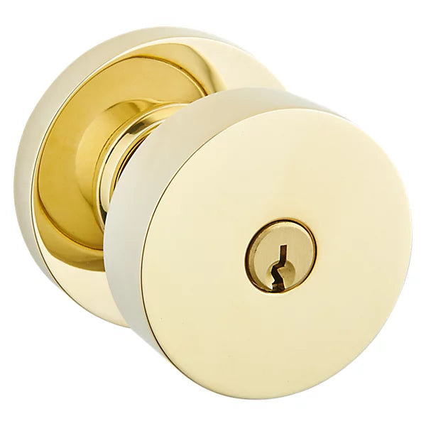 Baldwin - Estate Collection - Keyed Knobs & Levers - 5230 Minneapolis Keyed Door Knob w/ Round Rose (Pre-Configured)
