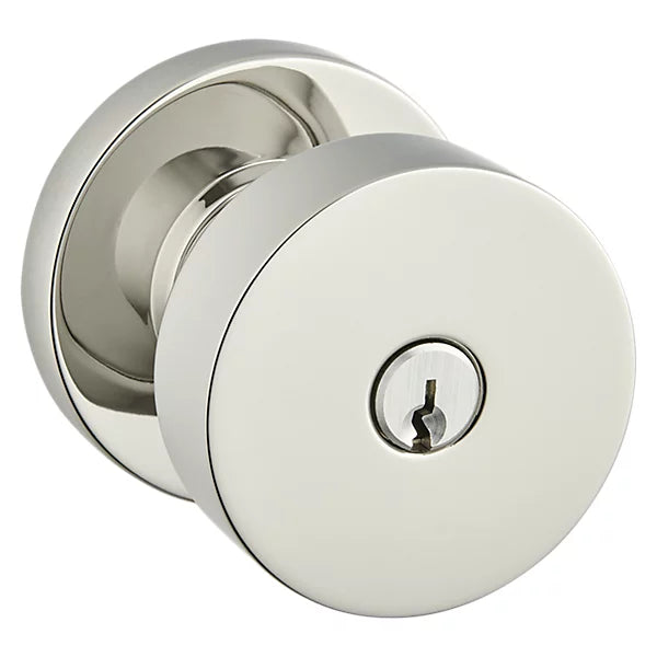 Baldwin - Estate Collection - Keyed Knobs & Levers - 5230 Minneapolis Keyed Door Knob w/ Round Rose (Pre-Configured)