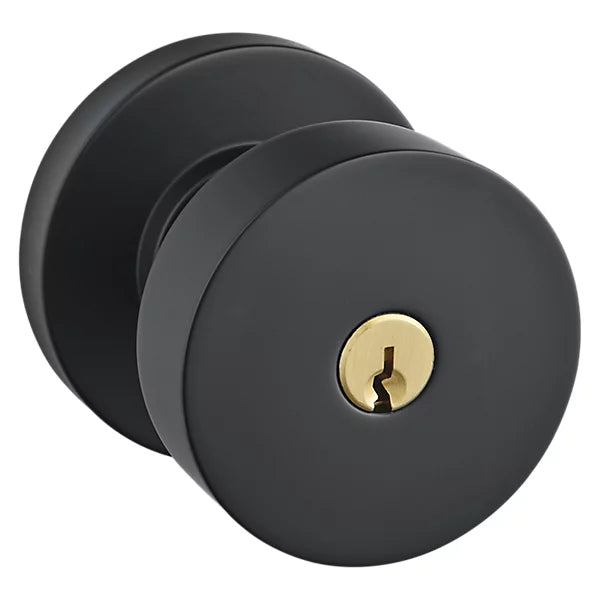 Baldwin - Estate Collection - Keyed Knobs & Levers - 5230 Minneapolis Keyed Door Knob w/ Round Rose (Pre-Configured)