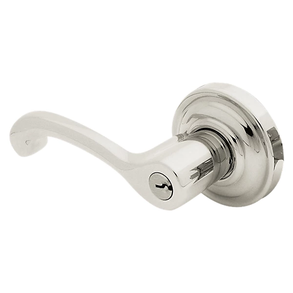Baldwin - Estate Collection - Keyed Knobs & Levers - 5245 Classic Keyed Door Lever w/ Classic Rose (Pre-Configured)
