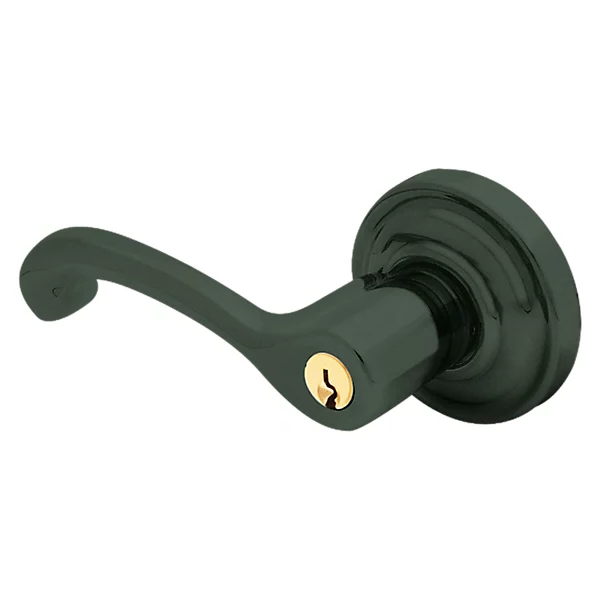 Baldwin - Estate Collection - Keyed Knobs & Levers - 5245 Classic Keyed Door Lever w/ Classic Rose (Pre-Configured)