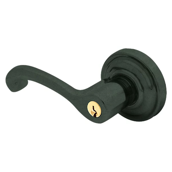 Baldwin - Estate Collection - Keyed Knobs & Levers - 5245 Classic Keyed Door Lever w/ Classic Rose (Pre-Configured)