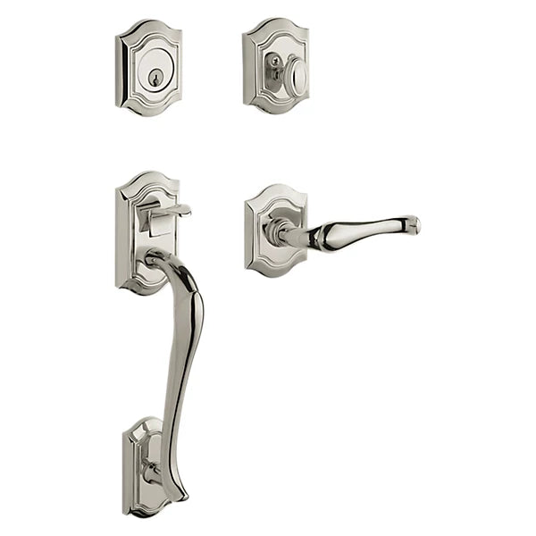 Baldwin - Estate Collection - Tubular Entry Handlesets - Bethpage Sectional Trim w/ 5447V Bethpage Lever