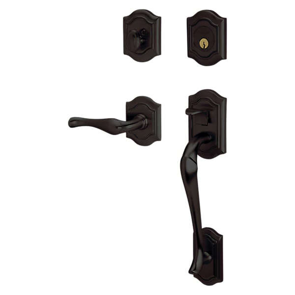 Baldwin - Estate Collection - Tubular Entry Handlesets - Bethpage Sectional Trim w/ 5447V Bethpage Lever