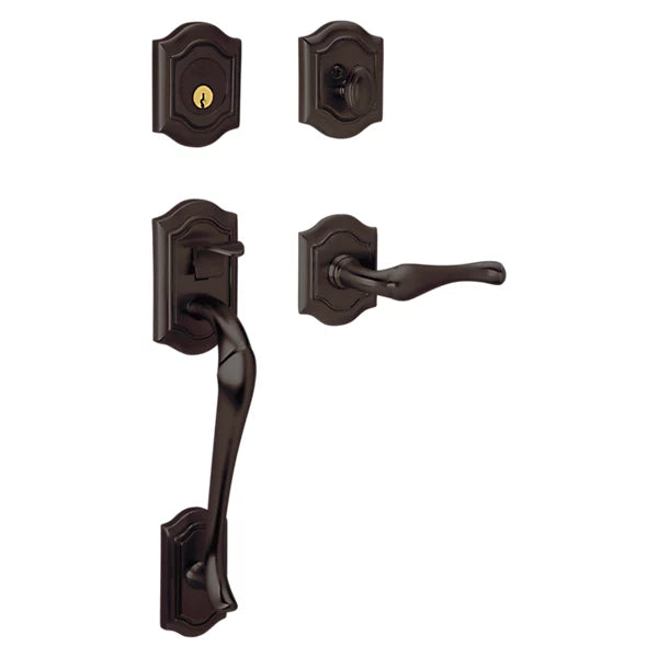 Baldwin - Estate Collection - Tubular Entry Handlesets - Bethpage Sectional Trim w/ 5447V Bethpage Lever