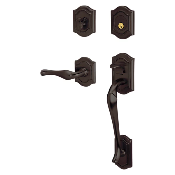 Baldwin - Estate Collection - Tubular Entry Handlesets - Bethpage Sectional Trim w/ 5447V Bethpage Lever
