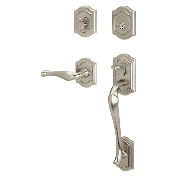 Baldwin - Estate Collection - Tubular Entry Handlesets - Bethpage Sectional Trim w/ 5447V Bethpage Lever