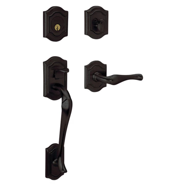Baldwin - Estate Collection - Tubular Entry Handlesets - Bethpage Sectional Trim w/ 5447V Bethpage Lever