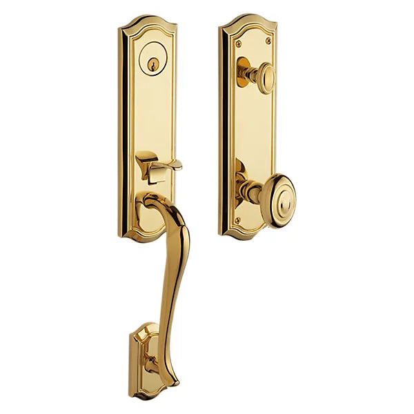 Baldwin - Estate Collection - Tubular Entry Handlesets - Bethpage Emergency Egress Handleset w/ 5077 Bethpage Knob