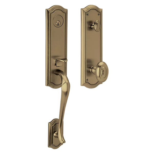 Baldwin - Estate Collection - Tubular Entry Handlesets - Bethpage Emergency Egress Handleset w/ 5077 Bethpage Knob
