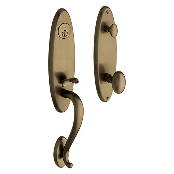 Baldwin - Estate Collection - Tubular Entry Handlesets - Blakely Emergency Egress Handleset w/ 5025 Egg Knob