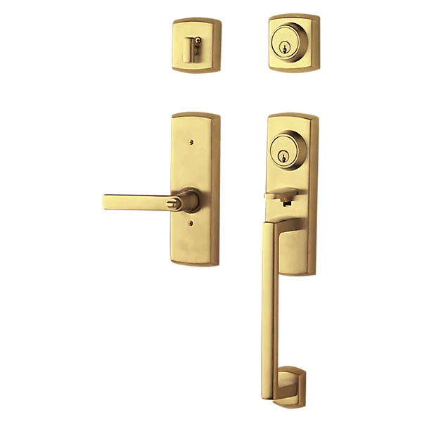 Baldwin - Estate Collection - Tubular Entry Handlesets - Soho Two-Point Lock Handleset w/ 5485V Soho Lever