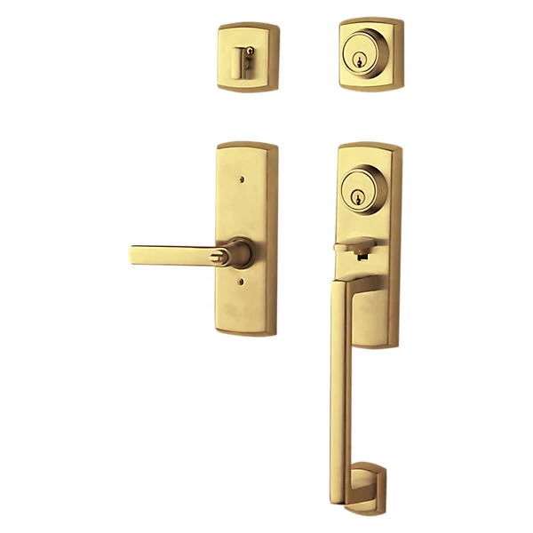 Baldwin - Estate Collection - Tubular Entry Handlesets - Soho Two-Point Lock Handleset w/ 5485V Soho Lever