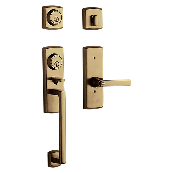 Baldwin - Estate Collection - Tubular Entry Handlesets - Soho Two-Point Lock Handleset w/ 5485V Soho Lever