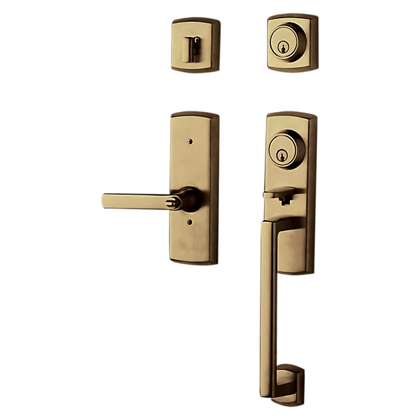 Baldwin - Estate Collection - Tubular Entry Handlesets - Soho Two-Point Lock Handleset w/ 5485V Soho Lever