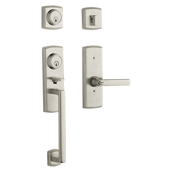 Baldwin - Estate Collection - Tubular Entry Handlesets - Soho Two-Point Lock Handleset w/ 5485V Soho Lever