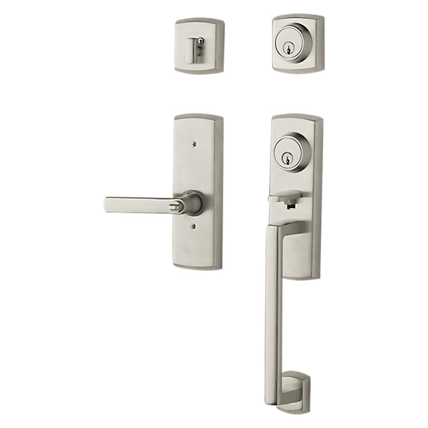 Baldwin - Estate Collection - Tubular Entry Handlesets - Soho Two-Point Lock Handleset w/ 5485V Soho Lever