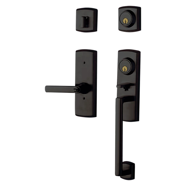 Baldwin - Estate Collection - Tubular Entry Handlesets - Soho Two-Point Lock Handleset w/ 5485V Soho Lever
