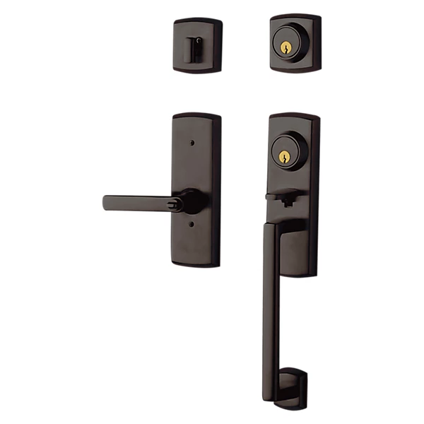 Baldwin - Estate Collection - Tubular Entry Handlesets - Soho Two-Point Lock Handleset w/ 5485V Soho Lever