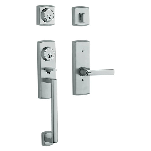 Baldwin - Estate Collection - Tubular Entry Handlesets - Soho Two-Point Lock Handleset w/ 5485V Soho Lever