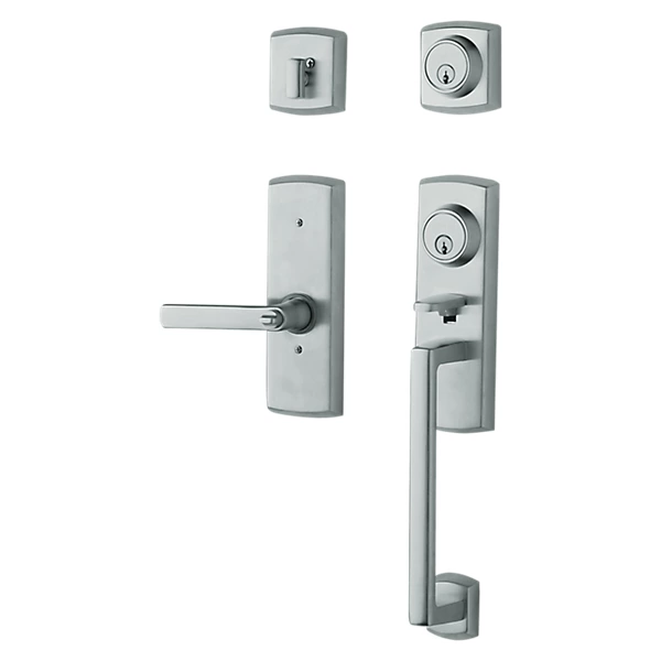 Baldwin - Estate Collection - Tubular Entry Handlesets - Soho Two-Point Lock Handleset w/ 5485V Soho Lever