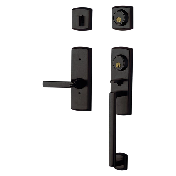Baldwin - Estate Collection - Tubular Entry Handlesets - Soho Two-Point Lock Handleset w/ 5485V Soho Lever