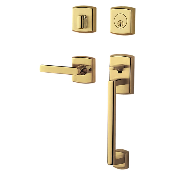 Baldwin - Estate Collection - Tubular Entry Handlesets - Soho Sectional Trim w/ 5485V Soho Lever