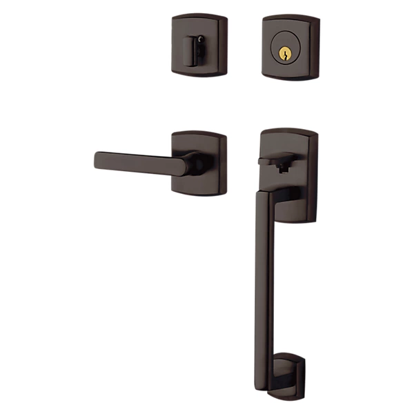 Baldwin - Estate Collection - Tubular Entry Handlesets - Soho Sectional Trim w/ 5485V Soho Lever
