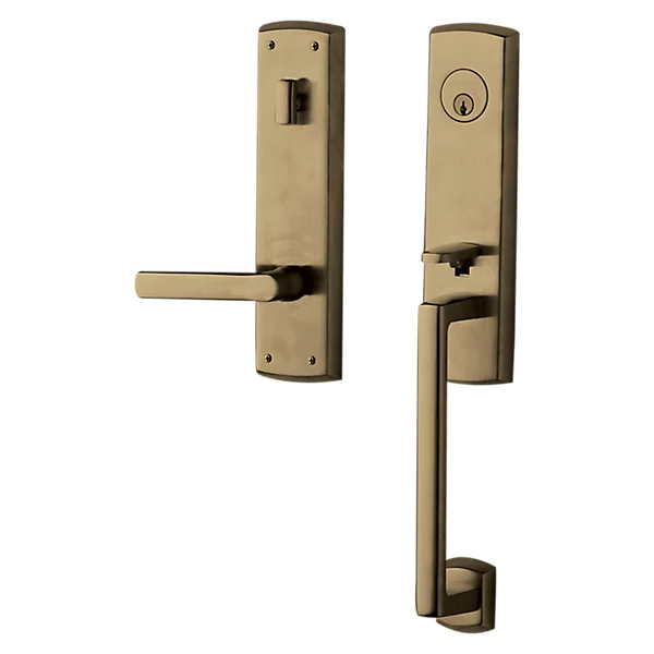 Baldwin - Estate Collection - Tubular Entry Handlesets - Soho 3/4 Escutcheon Emergency Egress Handleset w/ 5485V Soho Lever
