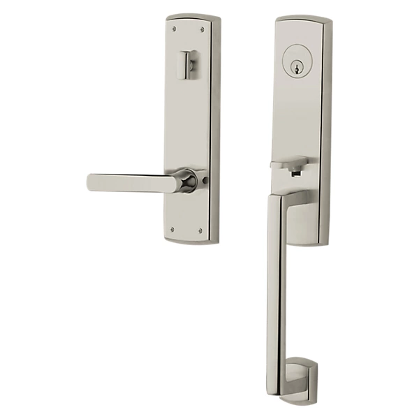 Baldwin - Estate Collection - Tubular Entry Handlesets - Soho 3/4 Escutcheon Emergency Egress Handleset w/ 5485V Soho Lever