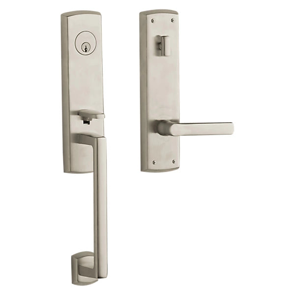 Baldwin - Estate Collection - Tubular Entry Handlesets - Soho 3/4 Escutcheon Emergency Egress Handleset w/ 5485V Soho Lever