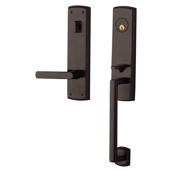 Baldwin - Estate Collection - Tubular Entry Handlesets - Soho 3/4 Escutcheon Emergency Egress Handleset w/ 5485V Soho Lever