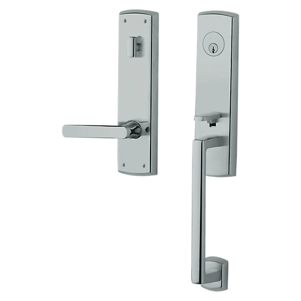 Baldwin - Estate Collection - Tubular Entry Handlesets - Soho 3/4 Escutcheon Emergency Egress Handleset w/ 5485V Soho Lever