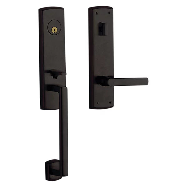 Baldwin - Estate Collection - Tubular Entry Handlesets - Soho 3/4 Escutcheon Emergency Egress Handleset w/ 5485V Soho Lever