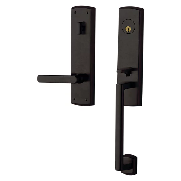 Baldwin - Estate Collection - Tubular Entry Handlesets - Soho 3/4 Escutcheon Emergency Egress Handleset w/ 5485V Soho Lever