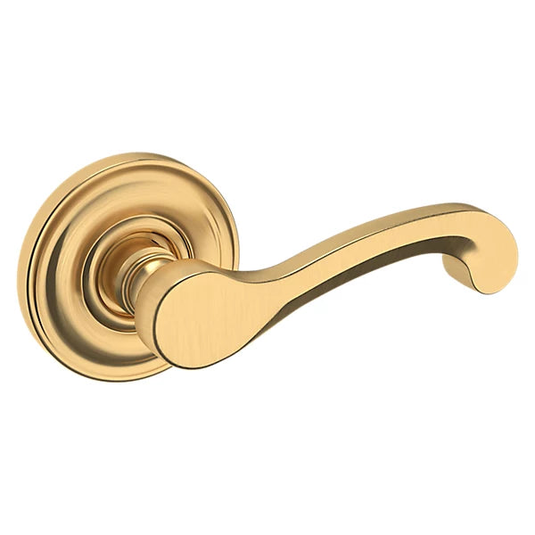 Baldwin - Estate Collection - Knobs & Levers - 5445V Classic Door Lever w/ 5048 Rose (Pre-Configured)