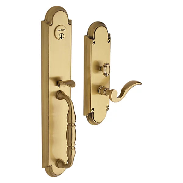 Baldwin - Estate Collection - Mortise Entry Handlesets - Hamilton 6544 Mortise Handleset (Trim ONLY)
