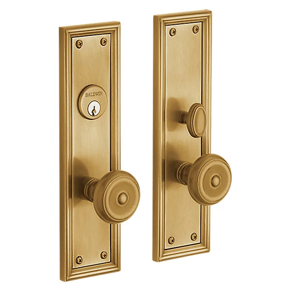 Baldwin - Estate Collection - Mortise Entry Handlesets - Nashville Knob Trim 6547 Mortise Handleset (Trim ONLY)