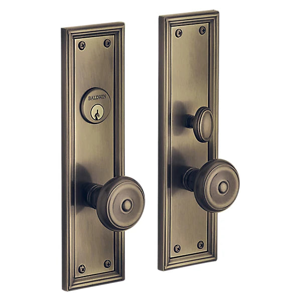 Baldwin - Estate Collection - Mortise Entry Handlesets - Nashville Knob Trim 6547 Mortise Handleset (Trim ONLY)