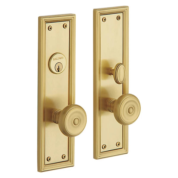 Baldwin - Estate Collection - Mortise Entry Handlesets - Nashville Knob Trim 6547 Mortise Handleset (Trim ONLY)