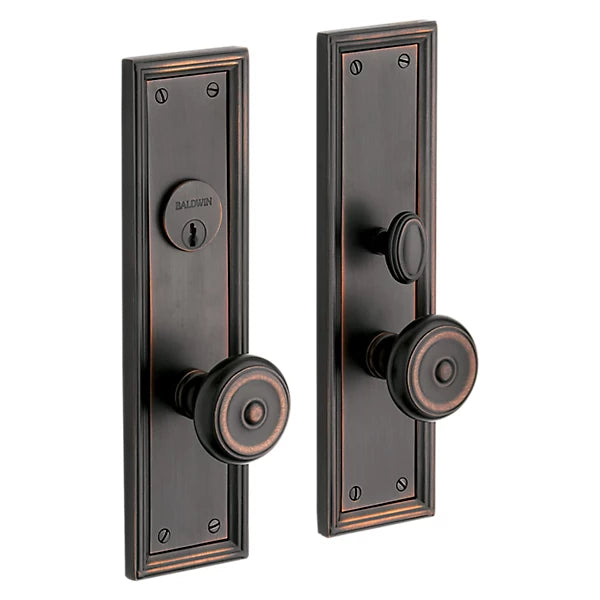 Baldwin - Estate Collection - Mortise Entry Handlesets - Nashville Knob Trim 6547 Mortise Handleset (Trim ONLY)