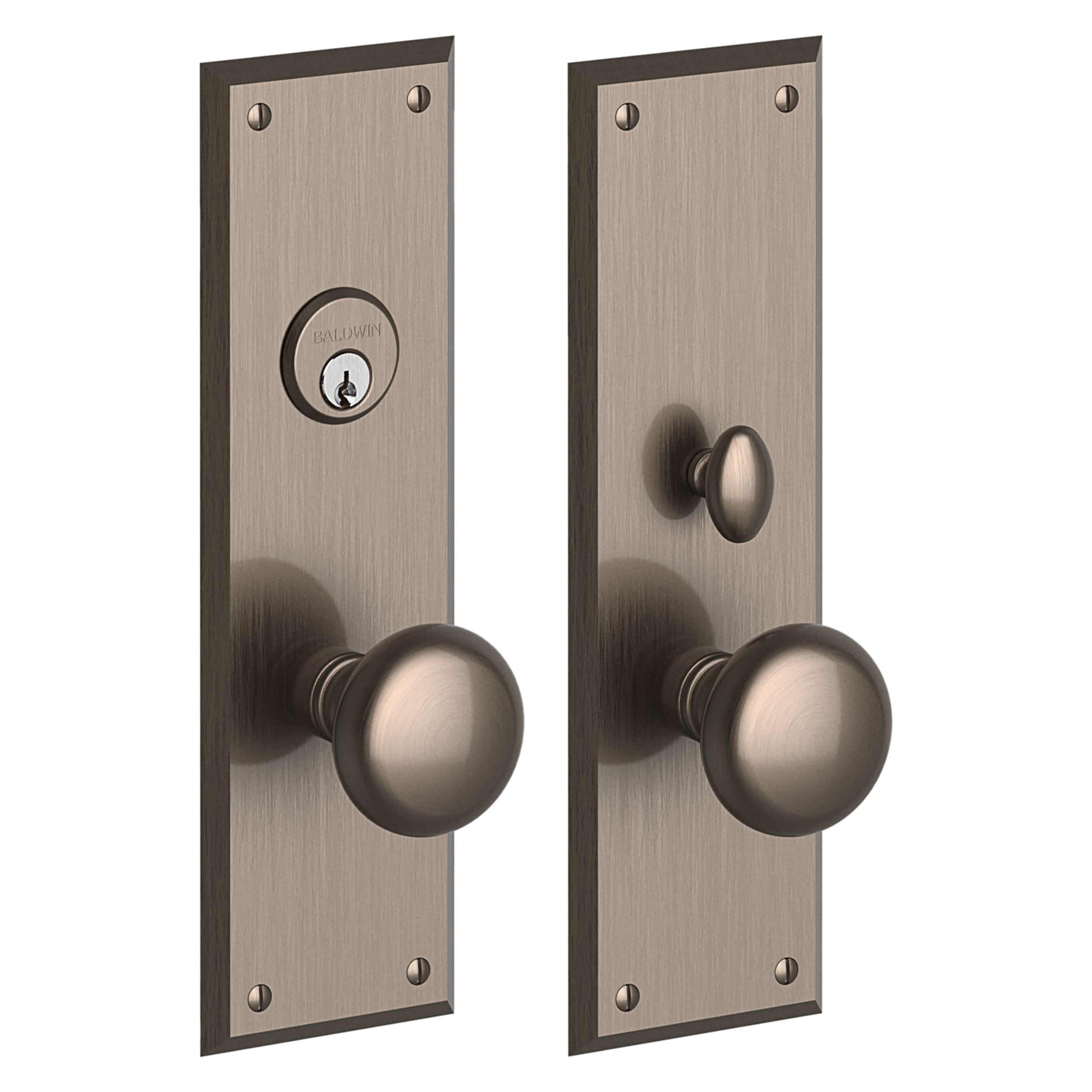 Baldwin - Estate Collection - Mortise Entry Handlesets - Baltimore 6552 Mortise Handleset (Trim ONLY)