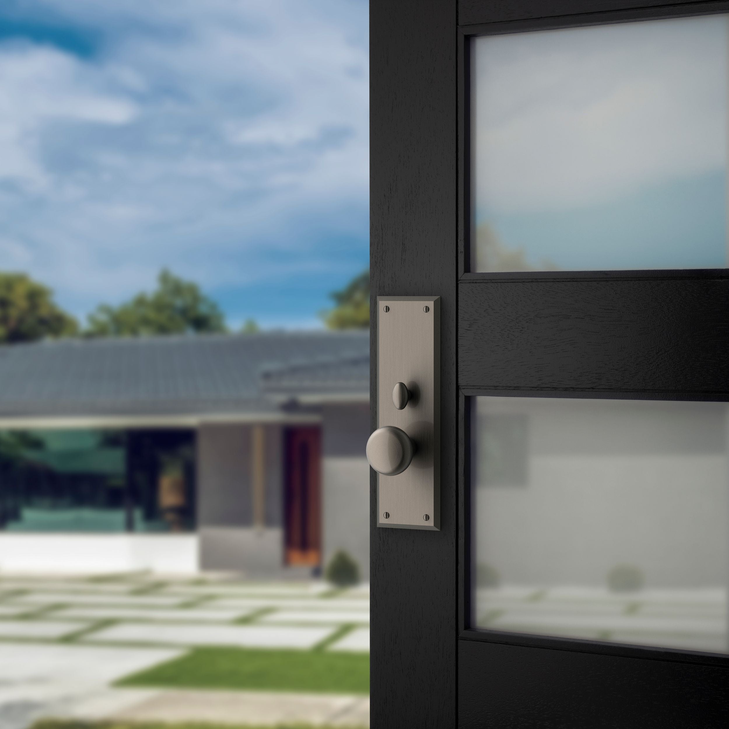 Baldwin - Estate Collection - Mortise Entry Handlesets - Baltimore 6552 Mortise Handleset (Trim ONLY)