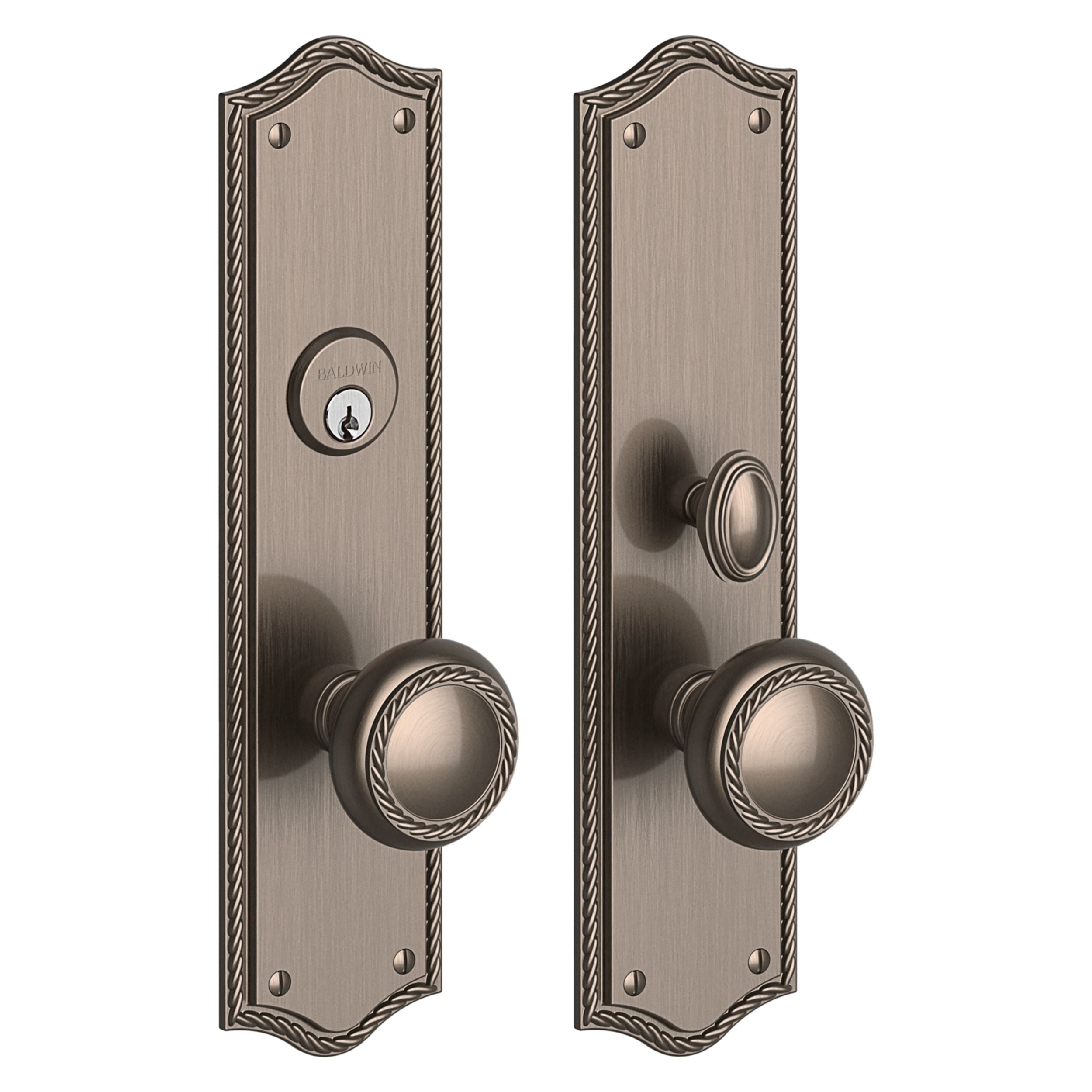 Baldwin - Estate Collection - Mortise Entry Handlesets - Barclay 6554 Mortise Handleset (Trim ONLY)