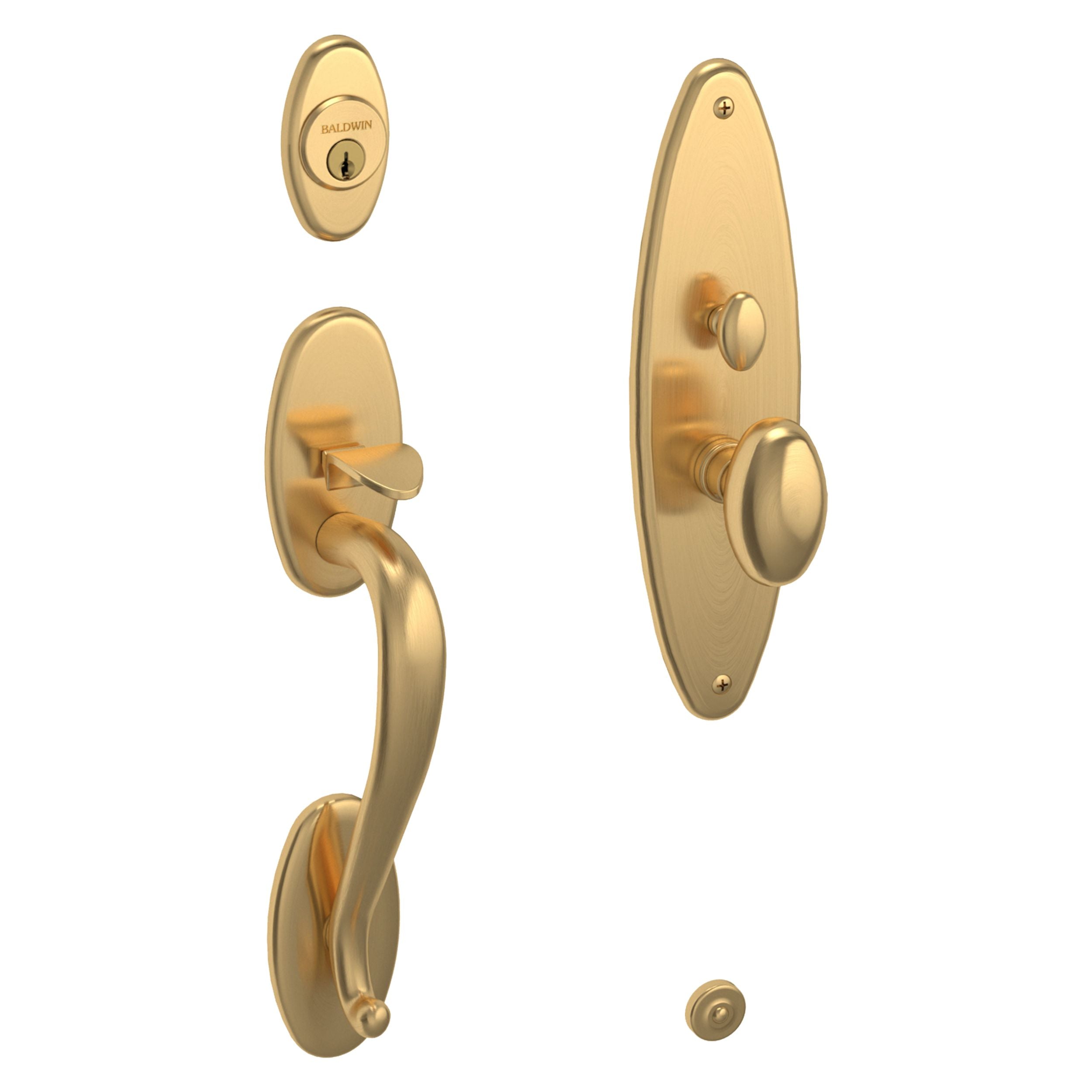 Baldwin - Estate Collection - Mortise Entry Handlesets - Lexington 6560 Mortise Handleset (Trim ONLY)
