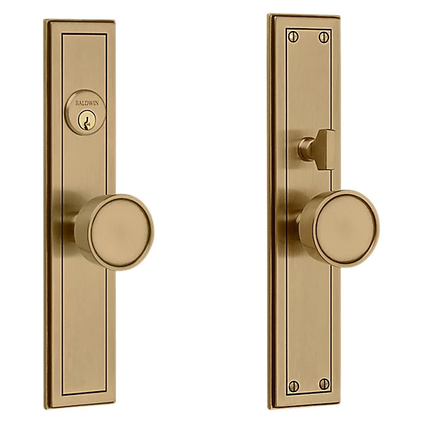 Baldwin - Estate Collection - Mortise Entry Handlesets - Hollywood Hills Knob Trim 6945 Mortise Handleset (Trim ONLY)