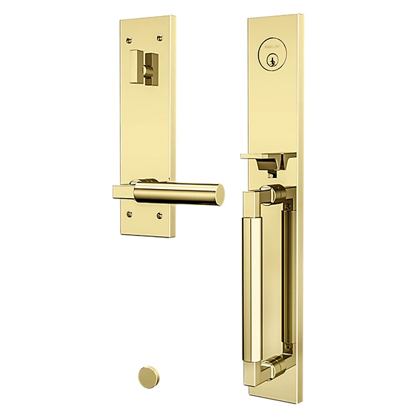 Baldwin - Estate Collection - Tubular Entry Handlesets - Gramercy Full Escutcheon Emergency Egress Handleset w/ L029 Gramercy Lever